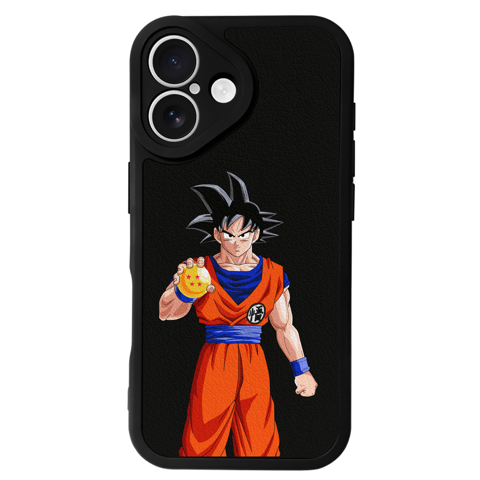 （画像用） ドラゴンボール 孫悟空（そん ごくう）Son Goku カカロット DRAGON BALL Kakarotto 【iPhone 16シリーズ対応】シリコンスマホケース（レザー調） 材質：シリコン